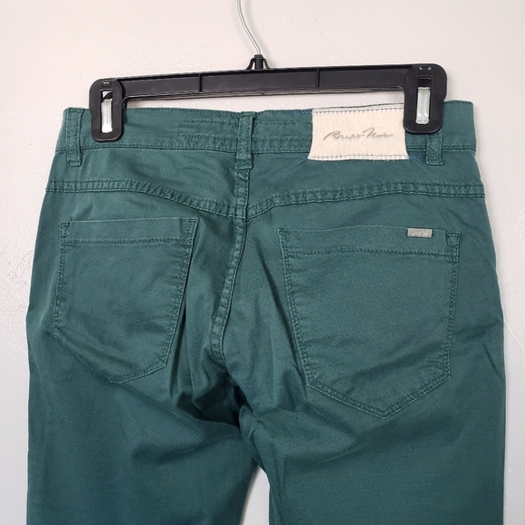 Brebis Noir Women's 27 Green Cuffed Pants Patterned Made in Italy - Picture 8 of 9